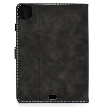 For iPad Pro 11 2024 Cowhide Texture Tablet Leather Smart Case(Grey) - iPad Pro 11 2024 Cases by PMC Jewellery | Online Shopping South Africa | PMC Jewellery | Buy Now Pay Later Mobicred