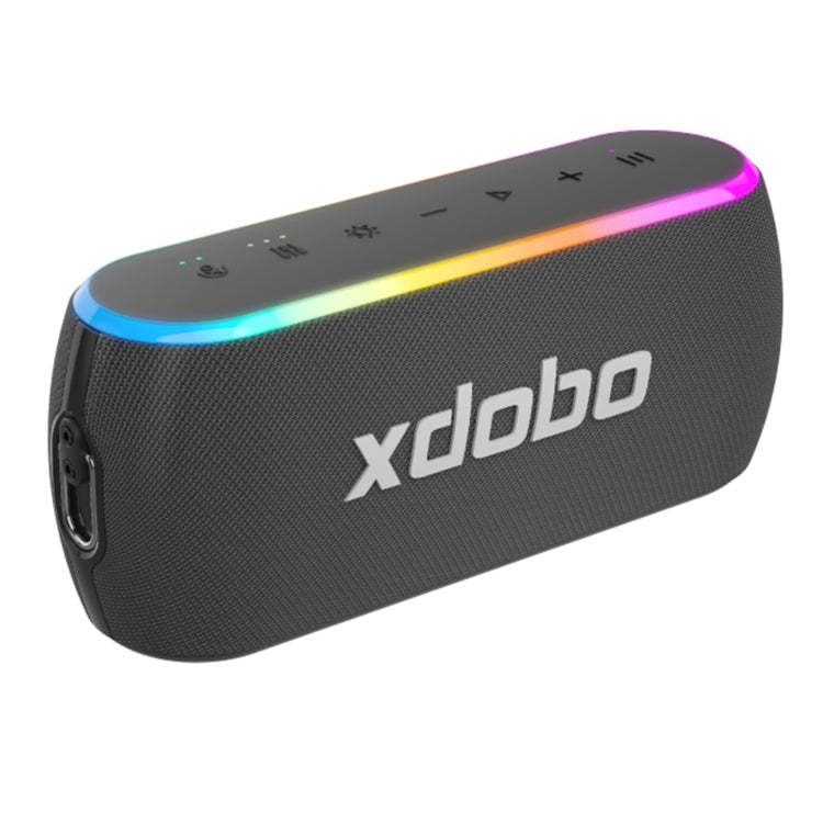 Xdobo X8 III BT5.3 IPX7 Wireless Speaker with RGB Light, Support Bluetooth/TF Card/USB/AUX(Grey) - Desktop Speaker by XDOBO | Online Shopping South Africa | PMC Jewellery | Buy Now Pay Later Mobicred