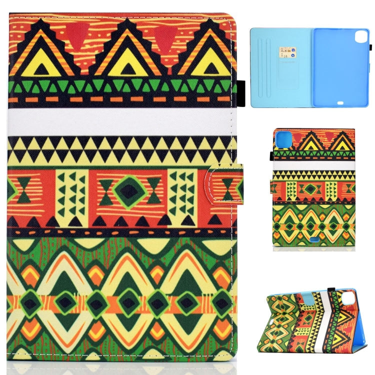 For iPad Pro 11 2024 Painted Stitching Smart Leather Tablet Case(Folk-custom) - iPad Pro 11 2024 Cases by PMC Jewellery | Online Shopping South Africa | PMC Jewellery | Buy Now Pay Later Mobicred