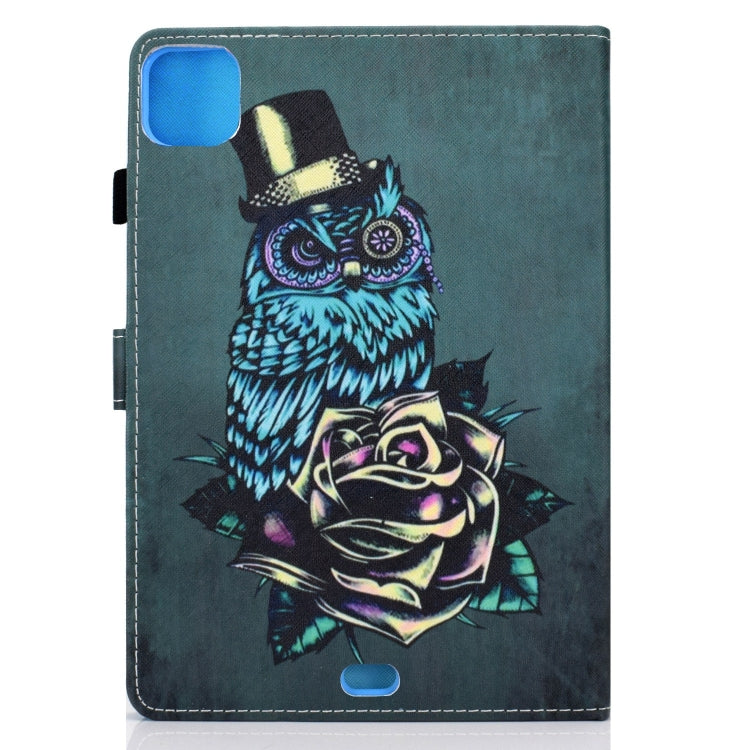 For iPad Pro 11 2024 Painted Stitching Smart Leather Tablet Case(Owl) - iPad Pro 11 2024 Cases by PMC Jewellery | Online Shopping South Africa | PMC Jewellery | Buy Now Pay Later Mobicred