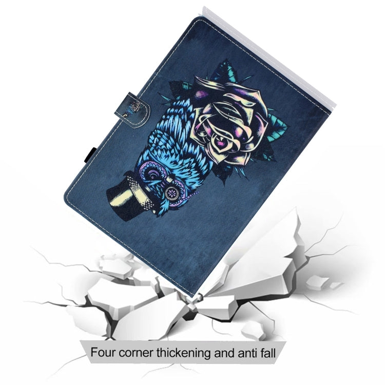 For iPad Pro 11 2024 Painted Stitching Smart Leather Tablet Case(Owl) - iPad Pro 11 2024 Cases by PMC Jewellery | Online Shopping South Africa | PMC Jewellery | Buy Now Pay Later Mobicred