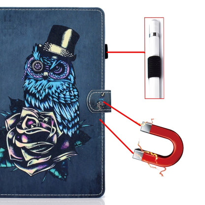 For iPad Pro 11 2024 Painted Stitching Smart Leather Tablet Case(Owl) - iPad Pro 11 2024 Cases by PMC Jewellery | Online Shopping South Africa | PMC Jewellery | Buy Now Pay Later Mobicred