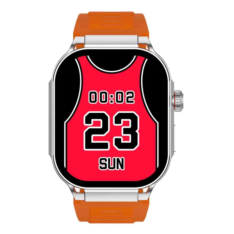 G40S 2.06 inch IP67 BT5.2 Sport Smart Watch, Support Bluetooth Call / Sleep / Blood Oxygen / Heart Rate / Blood Pressure Health Monitor(Orange) - Smart Watches by PMC TechLife | Online Shopping South Africa | PMC TechLife | Buy Now Pay Later Mobicred