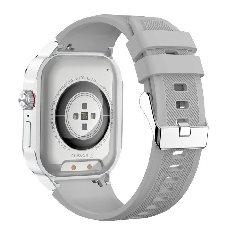G40S 2.06 inch IP67 BT5.2 Sport Smart Watch, Support Bluetooth Call / Sleep / Blood Oxygen / Heart Rate / Blood Pressure Health Monitor(Grey) - Smart Watches by PMC TechLife | Online Shopping South Africa | PMC TechLife | Buy Now Pay Later Mobicred