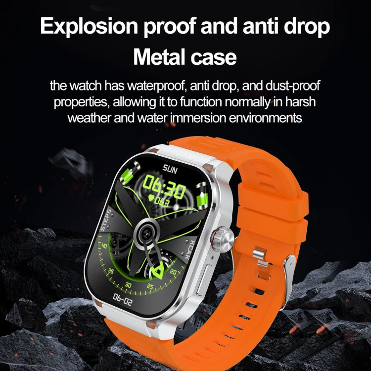 G40S 2.06 inch IP67 BT5.2 Sport Smart Watch, Support Bluetooth Call / Sleep / Blood Oxygen / Heart Rate / Blood Pressure Health Monitor(Grey) - Smart Watches by PMC TechLife | Online Shopping South Africa | PMC TechLife | Buy Now Pay Later Mobicred