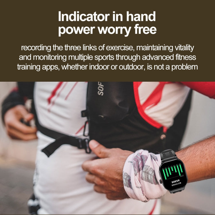 G40S 2.06 inch IP67 BT5.2 Sport Smart Watch, Support Bluetooth Call / Sleep / Blood Oxygen / Heart Rate / Blood Pressure Health Monitor(Silver) - free shipping - PMC TechLife - Order now!