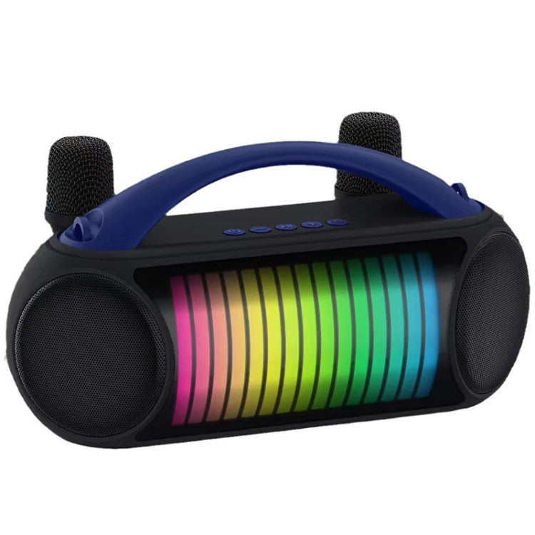 NewRixing NR-222 Portable Outdoor Dual Mic Colorful Wireless Bluetooth Speaker(Blue) - Desktop Speaker by NewRixing | Online Shopping South Africa | PMC Jewellery | Buy Now Pay Later Mobicred