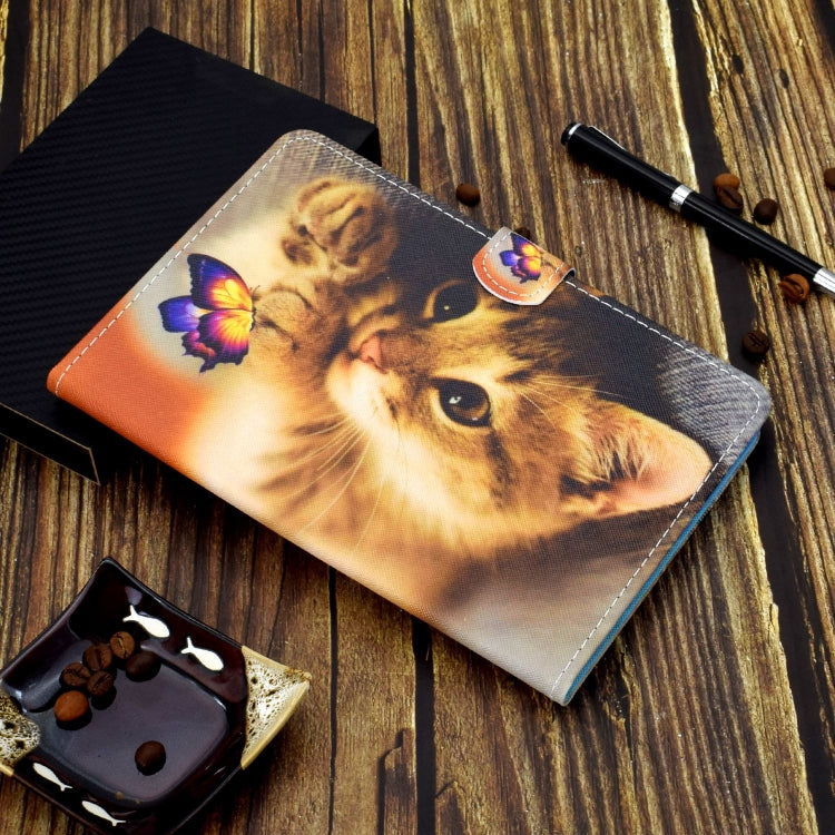 For iPad Pro 11 2024 Painted Stitching Smart Leather Tablet Case(Butterfly Cat) - iPad Pro 11 2024 Cases by PMC Jewellery | Online Shopping South Africa | PMC Jewellery | Buy Now Pay Later Mobicred