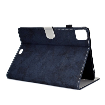 For iPad Pro 11 2024 Marble Style Cloth Texture Smart Leather Tablet Case(Dark Blue) - iPad Pro 11 2024 Cases by PMC Jewellery | Online Shopping South Africa | PMC Jewellery | Buy Now Pay Later Mobicred