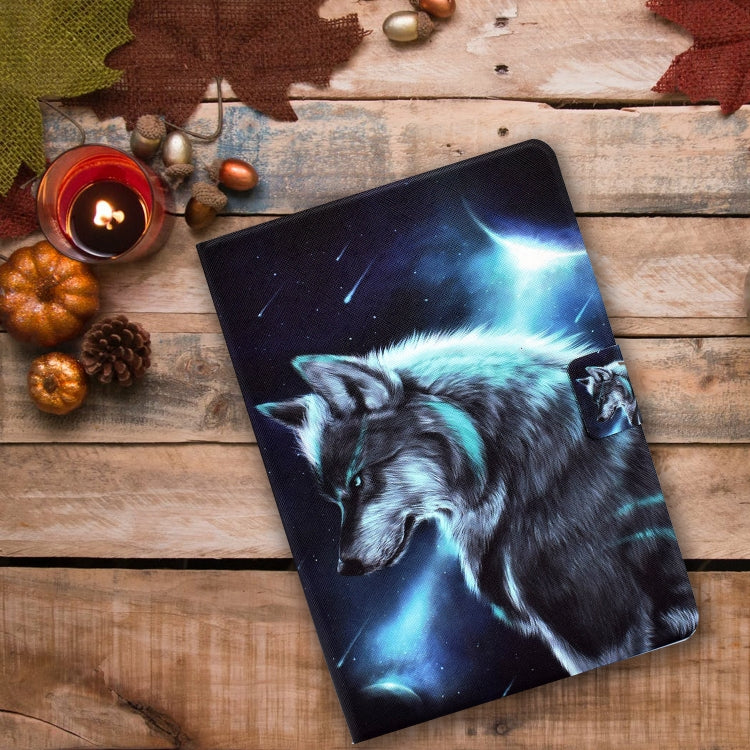 For iPad Pro 11 2024 Colored Drawing Smart Leather Tablet Case(Wolf) - iPad Pro 11 2024 Cases by PMC Jewellery | Online Shopping South Africa | PMC Jewellery | Buy Now Pay Later Mobicred