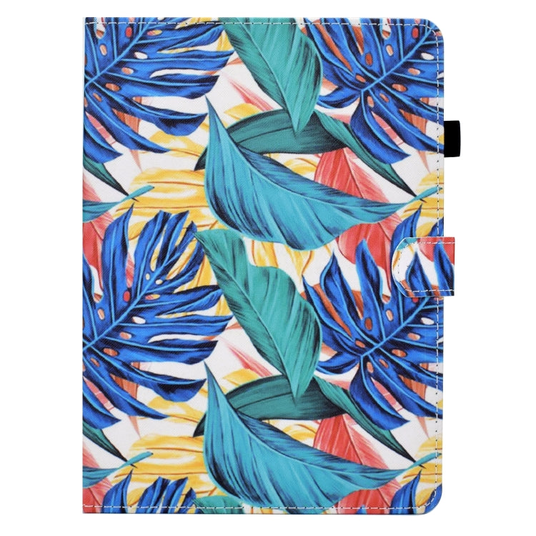 For iPad Pro 11 2024 Colored Drawing Sewing Smart Leather Tablet Case(Leaves) - iPad Pro 11 2024 Cases by PMC Jewellery | Online Shopping South Africa | PMC Jewellery | Buy Now Pay Later Mobicred