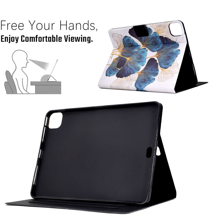 For iPad Pro 11 2024 Colored Drawing Smart Leather Tablet Case(Leaf) - iPad Pro 11 2024 Cases by PMC Jewellery | Online Shopping South Africa | PMC Jewellery | Buy Now Pay Later Mobicred