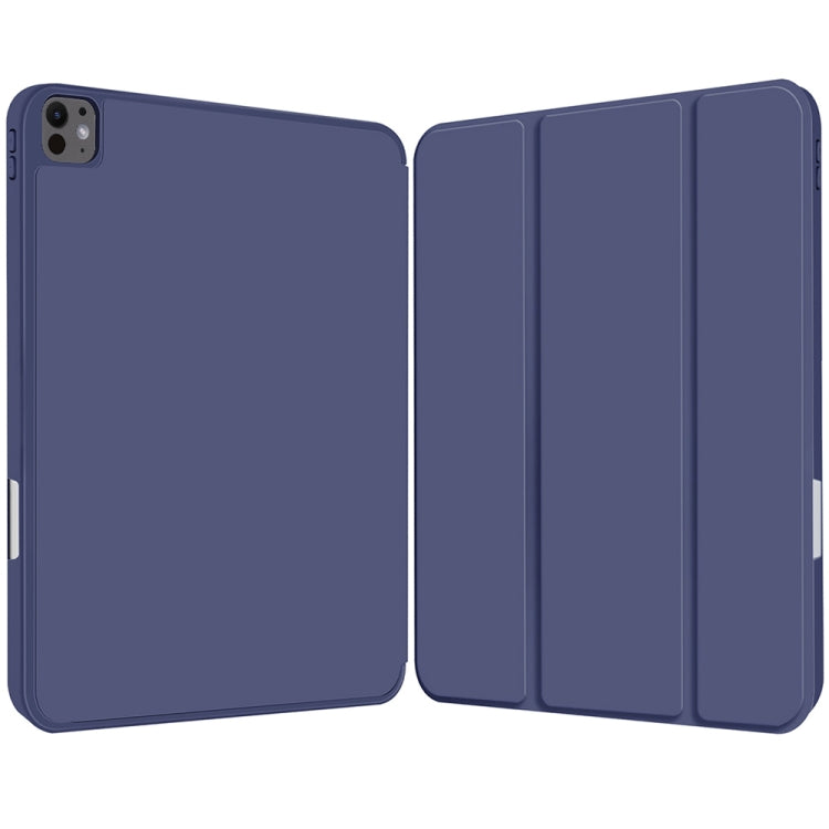 For iPad Pro 11 2024 3-fold TPU Smart Leather Tablet Case with Pen Slot(Royal Blue) - iPad Pro 11 2024 Cases by PMC TechLife | Online Shopping South Africa | PMC TechLife | Buy Now Pay Later Mobicred