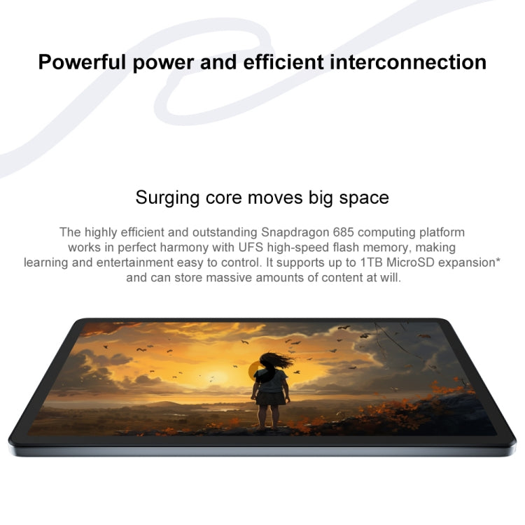 Lenovo Xiaoxin Pad 2024 Paperlike Screen Learning Version 11 inch WiFi Tablet, 8GB+128GB, Android 13, Qualcomm Snapdragon 685 Octa Core, Support Face Identification(Dark Grey) - free shipping - PMC TechLife - Order now!