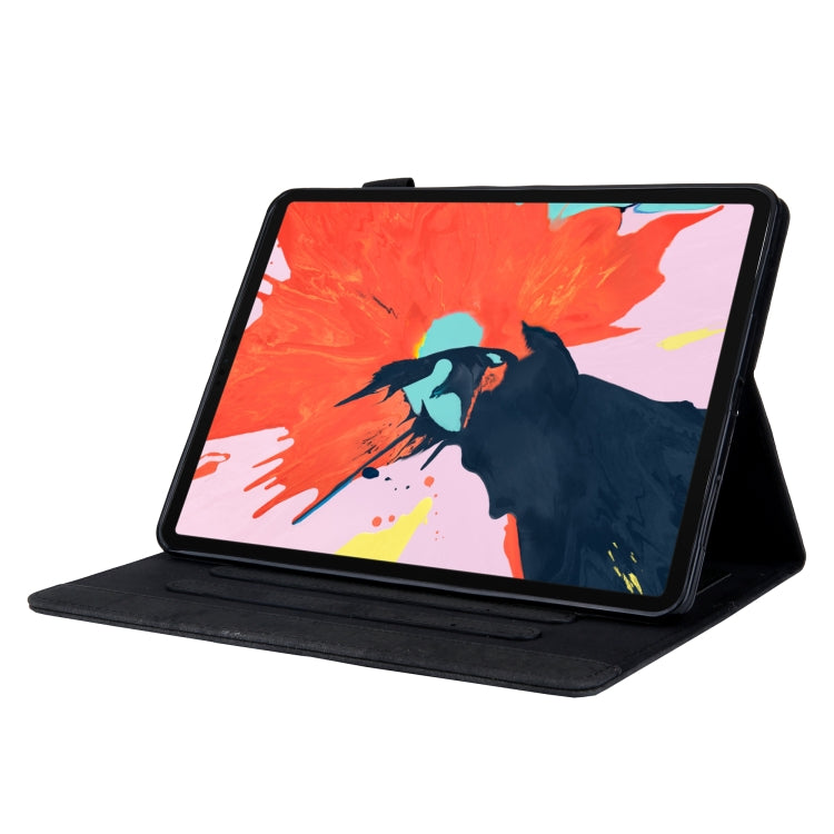 For iPad Pro 11 2024 Cloth Texture Leather Tablet Case(Black) - iPad Pro 11 2024 Cases by PMC TechLife | Online Shopping South Africa | PMC TechLife | Buy Now Pay Later Mobicred
