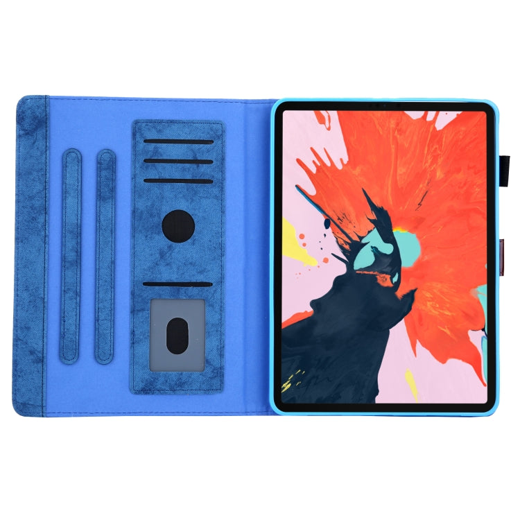 For iPad Pro 11 2024 Cloth Texture Leather Tablet Case(Blue) - iPad Pro 11 2024 Cases by PMC Jewellery | Online Shopping South Africa | PMC Jewellery | Buy Now Pay Later Mobicred