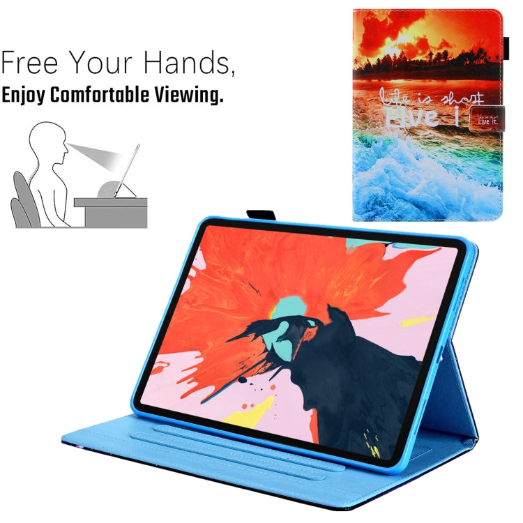 For iPad Pro 11 2024 Colored Drawing Leather Smart Tablet Case(Sunset) - iPad Pro 11 2024 Cases by PMC TechLife | Online Shopping South Africa | PMC TechLife | Buy Now Pay Later Mobicred