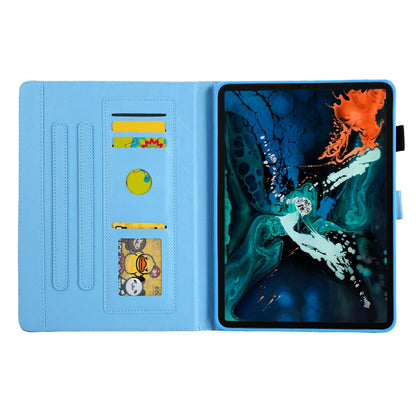 For iPad Pro 11 2024 Colored Drawing Leather Smart Tablet Case(Blue Dog) - iPad Pro 11 2024 Cases by PMC Jewellery | Online Shopping South Africa | PMC Jewellery | Buy Now Pay Later Mobicred