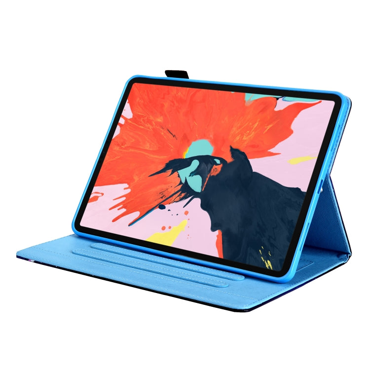 For iPad Pro 11 2024 Colored Drawing Leather Smart Tablet Case(Blue Dog) - iPad Pro 11 2024 Cases by PMC Jewellery | Online Shopping South Africa | PMC Jewellery | Buy Now Pay Later Mobicred