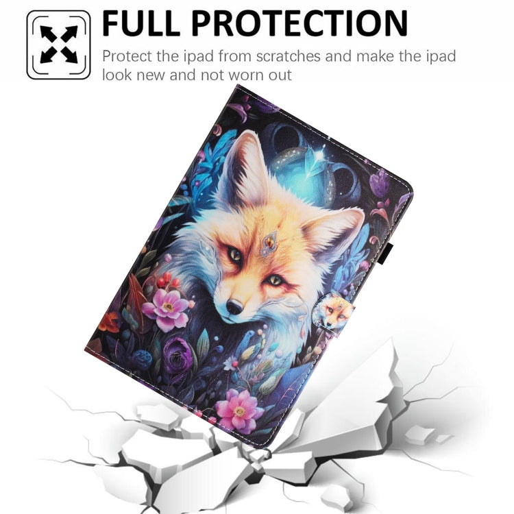 For iPad Pro 11 2024 Painted Litchi Leather Sewing Smart Tablet Case(Fox) - iPad Pro 11 2024 Cases by PMC Jewellery | Online Shopping South Africa | PMC Jewellery | Buy Now Pay Later Mobicred