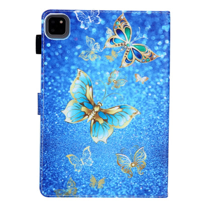 For iPad Pro 11 2024 Colored Drawing Leather Smart Tablet Case(Golden Butterfly) - iPad Pro 11 2024 Cases by PMC Jewellery | Online Shopping South Africa | PMC Jewellery | Buy Now Pay Later Mobicred