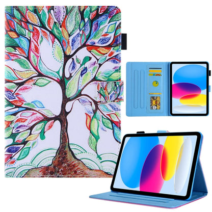 For iPad Pro 11 2024 Colored Drawing Leather Smart Tablet Case(Life Tree) - iPad Pro 11 2024 Cases by PMC Jewellery | Online Shopping South Africa | PMC Jewellery | Buy Now Pay Later Mobicred