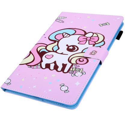 For iPad Pro 11 2024 Colored Drawing Leather Smart Tablet Case(Candy Unicorn) - iPad Pro 11 2024 Cases by PMC Jewellery | Online Shopping South Africa | PMC Jewellery | Buy Now Pay Later Mobicred