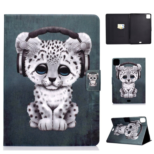 For iPad Pro 11 2024 Voltage Colored Drawing Smart Leather Tablet Case(Music Leopard) - iPad Pro 11 2024 Cases by PMC Jewellery | Online Shopping South Africa | PMC Jewellery | Buy Now Pay Later Mobicred