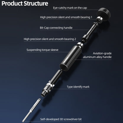 QianLi iWhale Special S2 Steel Magnetic Torque 3D Screwdriver, Model:B Tri-point 0.35 - Screwdriver by QIANLI | Online Shopping South Africa | PMC Jewellery | Buy Now Pay Later Mobicred