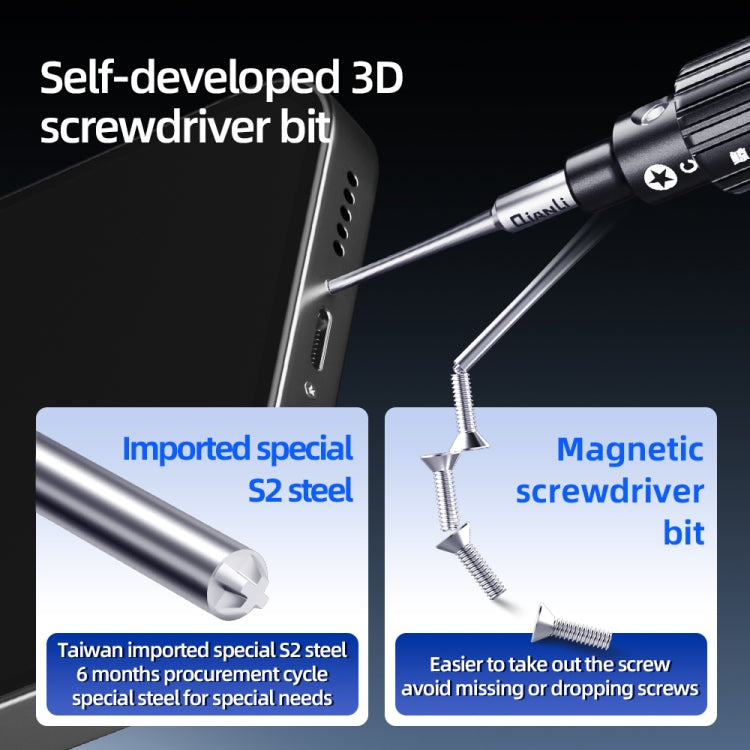QianLi iWhale Special S2 Steel Magnetic Torque 3D Screwdriver, Model:C Pentalobe 0.35 - Screwdriver by QIANLI | Online Shopping South Africa | PMC TechLife | Buy Now Pay Later Mobicred