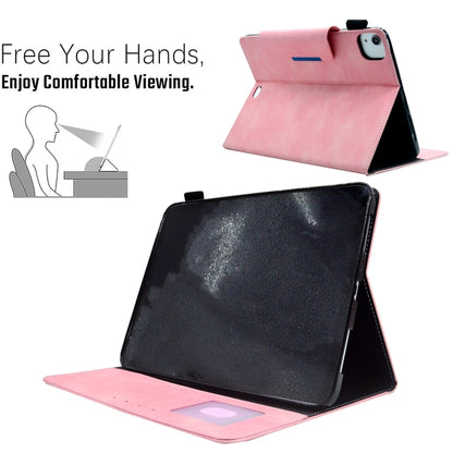 For iPad Pro 11 2024 Suede Cross Texture Magnetic Clasp Leather Smart Tablet Case(Pink) - iPad Pro 11 2024 Cases by PMC Jewellery | Online Shopping South Africa | PMC Jewellery | Buy Now Pay Later Mobicred