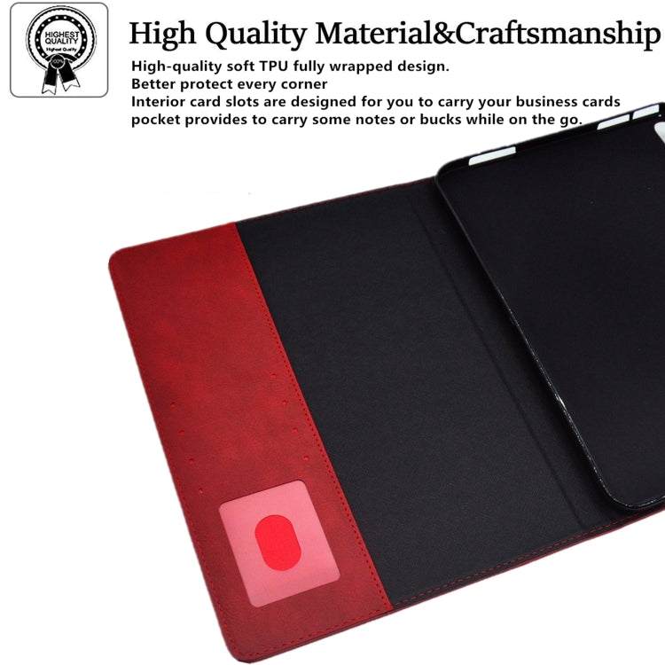 For iPad Pro 11 2024 Suede Cross Texture Magnetic Clasp Leather Smart Tablet Case(Red) - iPad Pro 11 2024 Cases by PMC Jewellery | Online Shopping South Africa | PMC Jewellery | Buy Now Pay Later Mobicred