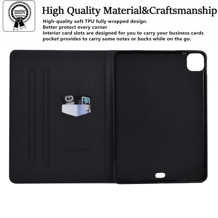 For iPad Pro 11 2024 Voltage Colored Drawing Smart Leather Tablet Case(Butterfly) - iPad Pro 11 2024 Cases by PMC Jewellery | Online Shopping South Africa | PMC Jewellery | Buy Now Pay Later Mobicred