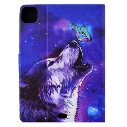 For iPad Pro 11 2024 Voltage Colored Drawing Smart Leather Tablet Case(Butterfly Wolf) - iPad Pro 11 2024 Cases by PMC Jewellery | Online Shopping South Africa | PMC Jewellery | Buy Now Pay Later Mobicred