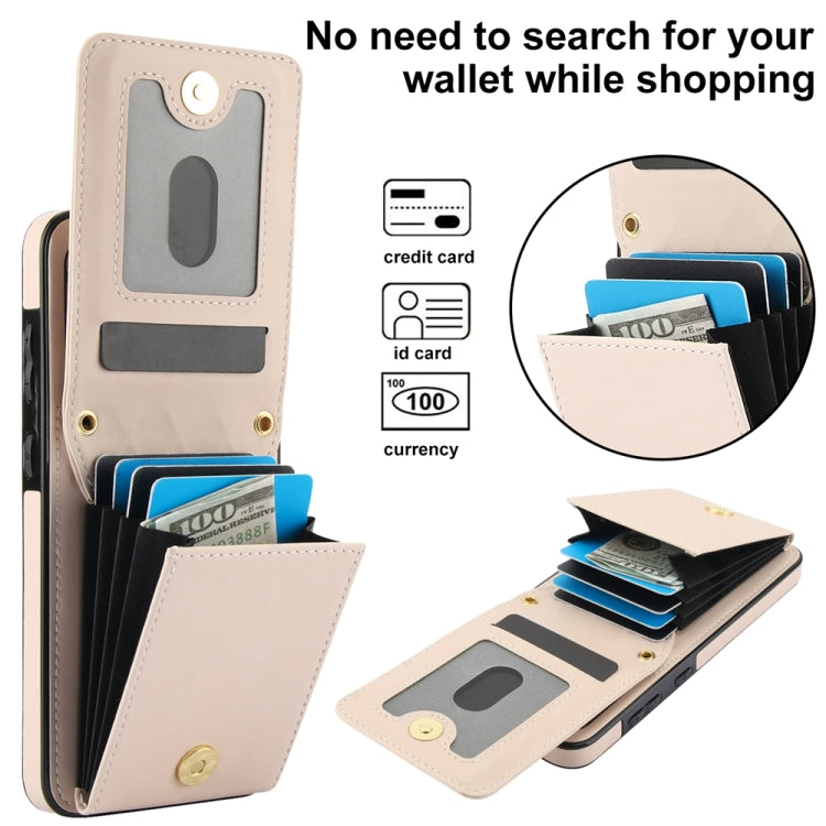 For Samsung Galaxy S24+ 5G YM015 Crossbody Rhombic Card Bag RFID Phone Case(White) - Galaxy S24+ 5G Cases by PMC Jewellery | Online Shopping South Africa | PMC Jewellery | Buy Now Pay Later Mobicred