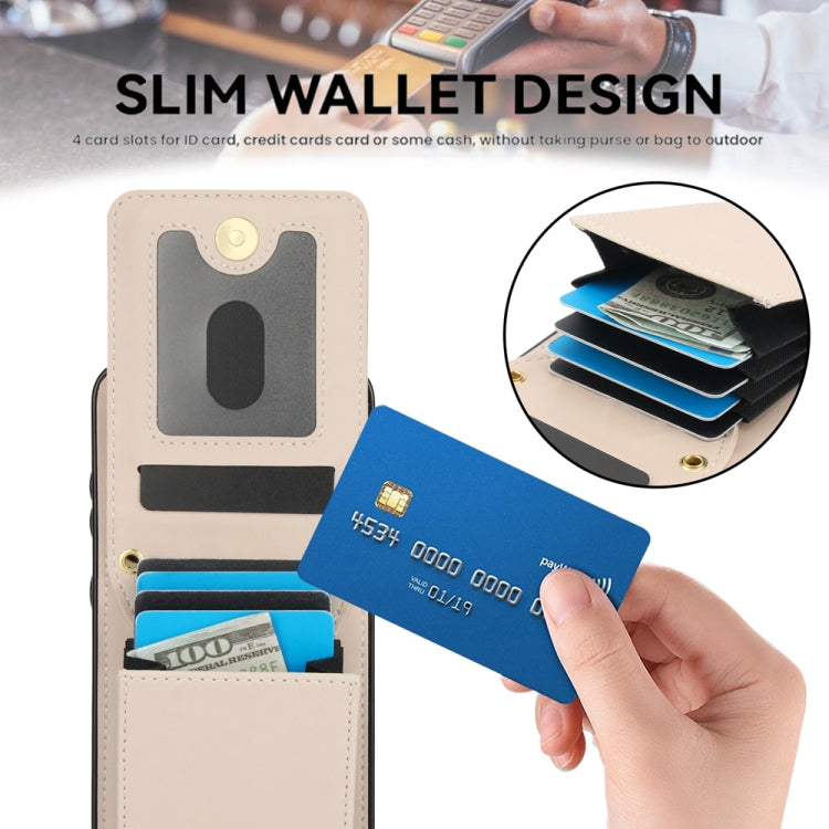 For Samsung Galaxy S24+ 5G YM015 Crossbody Rhombic Card Bag RFID Phone Case(White) - Galaxy S24+ 5G Cases by PMC Jewellery | Online Shopping South Africa | PMC Jewellery | Buy Now Pay Later Mobicred
