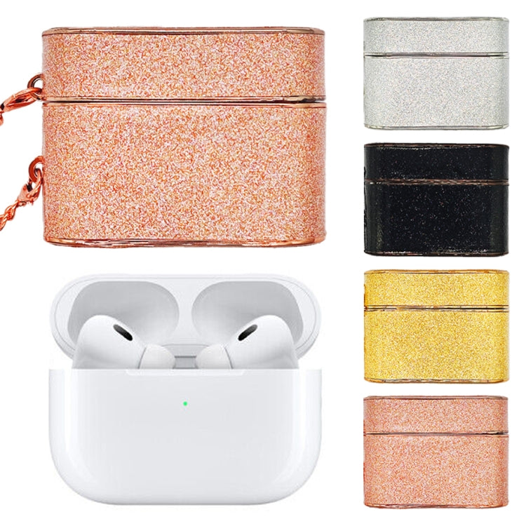 For AirPods 3 Cylindrical Glitter Leather Texture Bluetooth Earphone Protective Case(Black) - free shipping - PMC Jewellery - Order now!