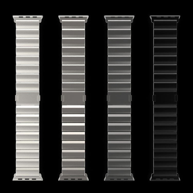 For Apple Watch Series 8 45mm One-Bead Magnetic Buckle Titanium Metal Watch Band(Silver) - free shipping - PMC TechLife - Order now!