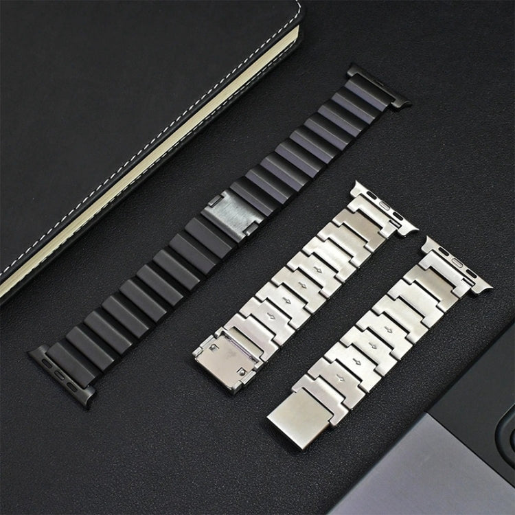 For Apple Watch Series 2 42mm One-Bead Magnetic Buckle Titanium Metal Watch Band(Silver) - free shipping - PMC TechLife - Order now!