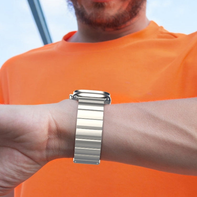 For Apple Watch Series 6 40mm One-Bead Magnetic Buckle Titanium Metal Watch Band(Silver) - free shipping - PMC TechLife - Order now!