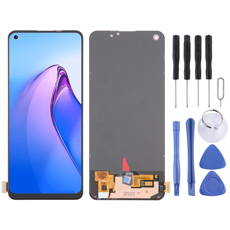 For OPPO Reno8 4G OLED LCD Screen with Digitizer Full Assembly - LCD Screen by PMC Jewellery | Online Shopping South Africa | PMC Jewellery | Buy Now Pay Later Mobicred