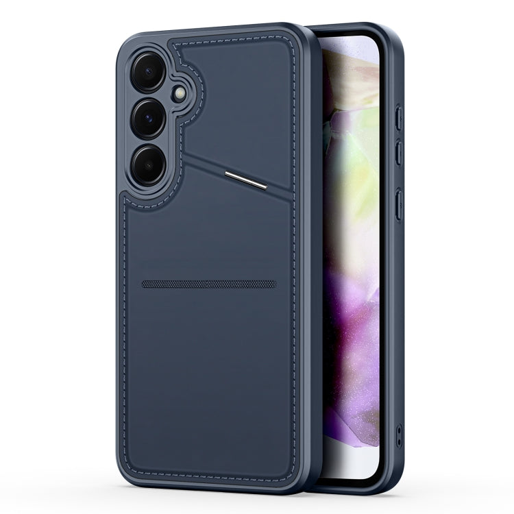 For Samsung Galaxy A35 5G DUX DUCIS Rafi II Series RFID Holder Phone Case(Blue) - Galaxy Phone Cases by DUX DUCIS | Online Shopping South Africa | PMC Jewellery | Buy Now Pay Later Mobicred