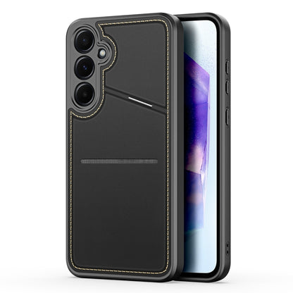 For Samsung Galaxy A55 5G DUX DUCIS Rafi II Series RFID Holder Phone Case(Black) - Galaxy Phone Cases by DUX DUCIS | Online Shopping South Africa | PMC Jewellery | Buy Now Pay Later Mobicred