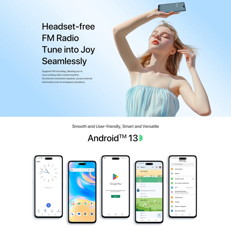 [HK Warehouse] UMIDIGI G6 5G, 6GB+128GB, Face ID Identification, 6.6 inch UMIDIGI OS Dimensity 6100+ 5G Octa Core, Network: 5G(Lake Green) - UMIDIGI by UMIDIGI | Online Shopping South Africa | PMC Jewellery | Buy Now Pay Later Mobicred