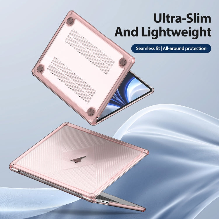 For MacBook Air/Pro 13.3 2016-2021 A1706 DUX DUCIS LCGH Laptop Frosted Protective Case(Pink) - MacBook Cases by DUX DUCIS | Online Shopping South Africa | PMC Jewellery | Buy Now Pay Later Mobicred