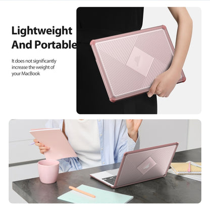 For MacBook Air/Pro 13.3 2016-2021 A1706 DUX DUCIS LCGH Laptop Frosted Protective Case(Pink) - MacBook Cases by DUX DUCIS | Online Shopping South Africa | PMC Jewellery | Buy Now Pay Later Mobicred