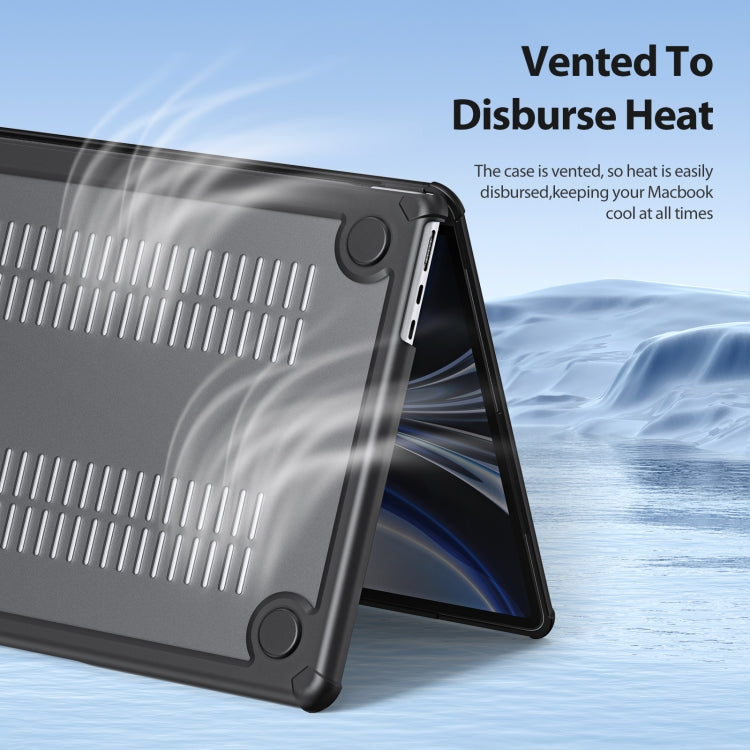 For MacBook Air 13.6 2022/2024 A2681 DUX DUCIS LCGH Laptop Frosted Protective Case(Black) - free shipping - PMC TechLife - Order now!