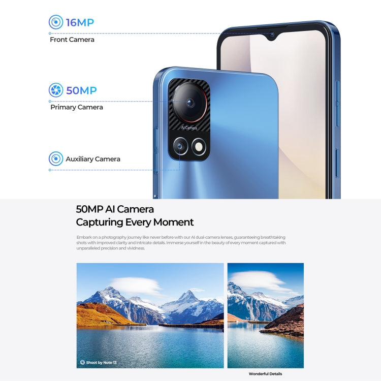 HOTWAV Note 13, 4GB+128GB, Side Fingerprint Identification, 6.6 inch Android 13 T606 Octa Core up to 1.6GHz, Network: 4G, NFC, OTG(Black) - free shipping - PMC TechLife - Order now!