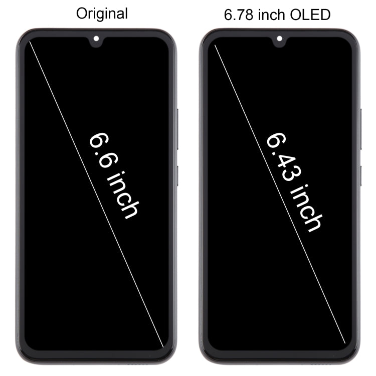 For Samsung Galaxy A34 SM-A346B 6.43inch OLED LCD Screen Digitizer Full Assembly with Frame - free shipping - PMc TechLife - Order now!