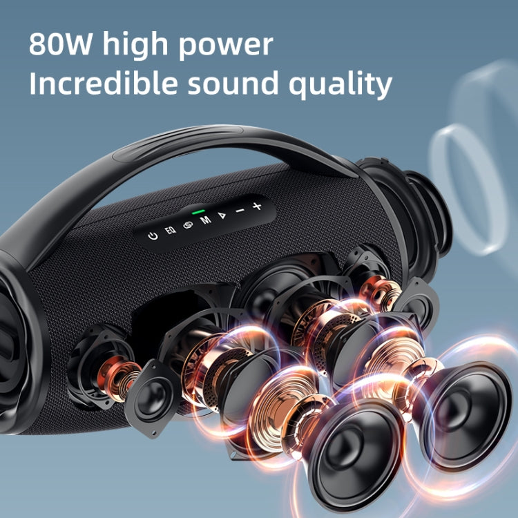 Zealot S97 80W Outdoor Portable RGB Light Bluetooth Speaker(Black) - free shipping - PMC Jewellery - Order now!